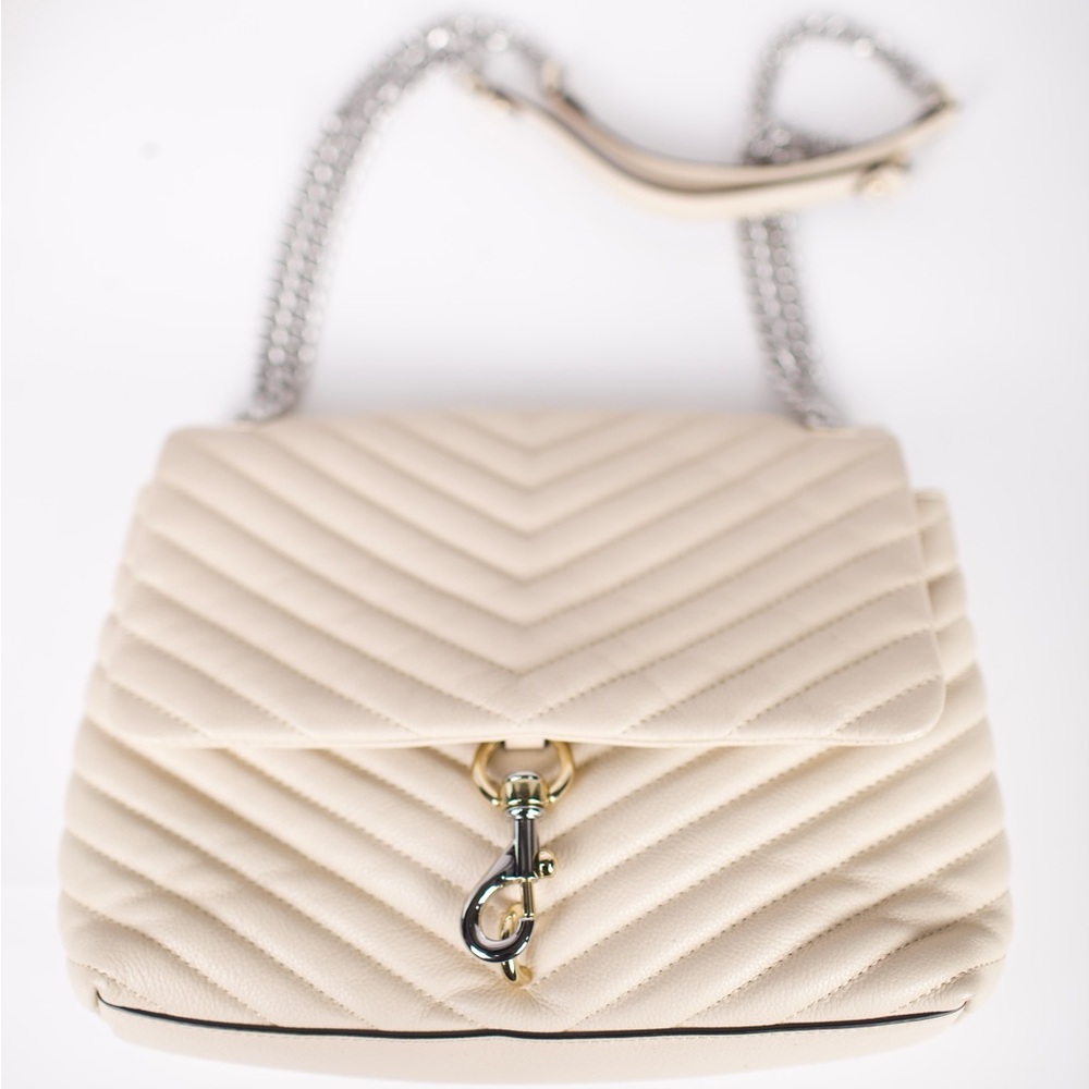 Rebecca Minkoff Ivory Chevron Shoulder Bag - Picture 2 of 2